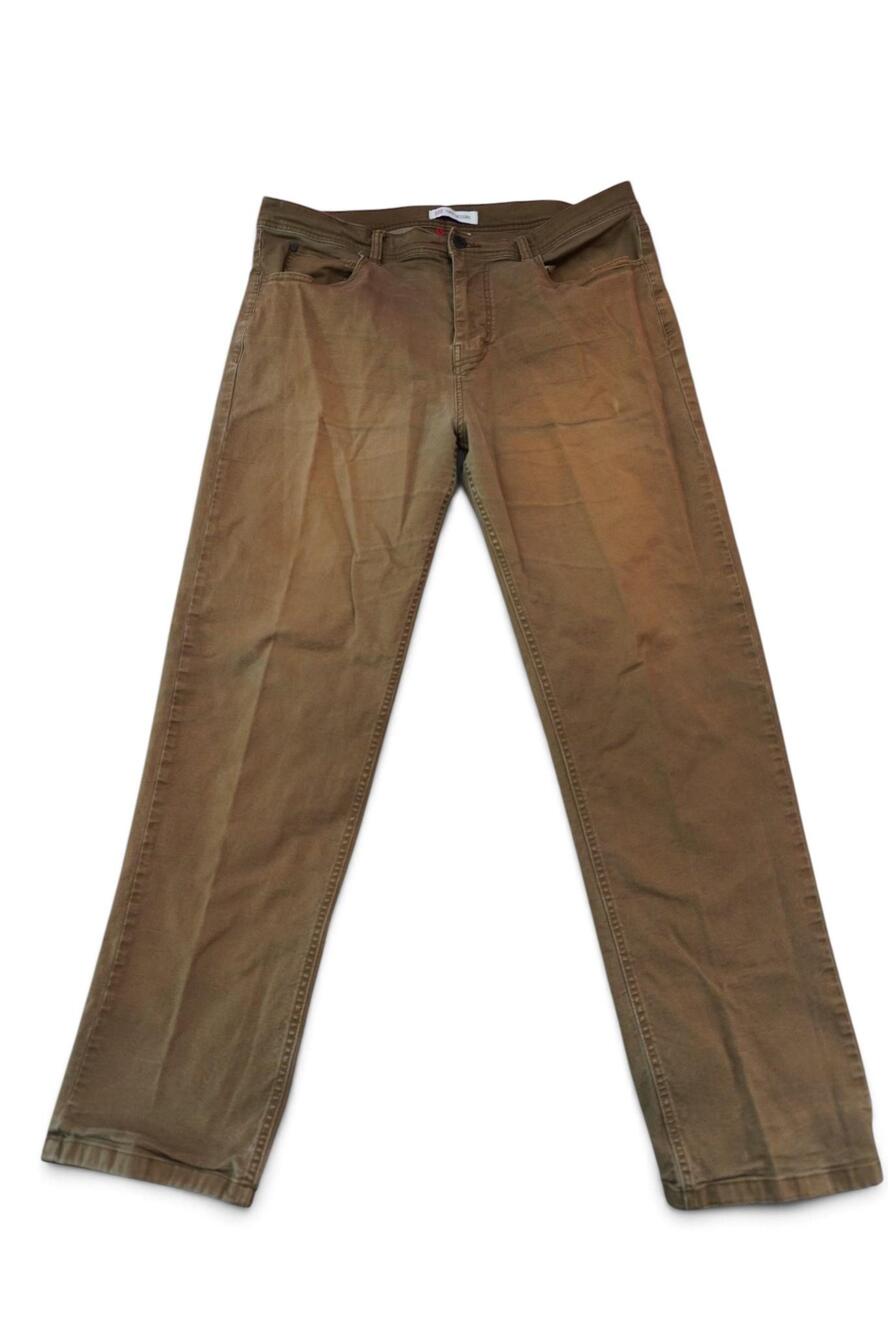 Topo Designs Jeans Mens 38x30 Brown Straight Organic Cotton Stretch Denim Pants